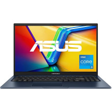 ASUS Vivobook 15 Laptop | 15.6 Inch Full HD 16:9 IPS Display | Intel i5-1335U | 16 GB RAM | 512 GB SSD | Intel Iris Xe | Windows 11 | QWERTZ Keyboard (German Layout) | Quiet Blue