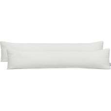 AMBER decorative pillowcase, white cotton, 40x200