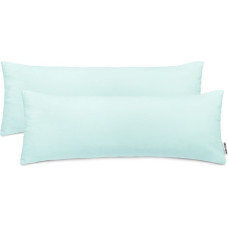 AMBER decorative pillowcase, mint color, cotton, 40x145