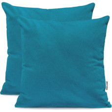 AMBER decorative pillowcase, blue, cotton, 80x80