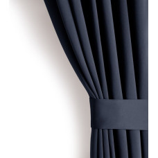 BLACKOUT curtain, indigo color, classic style, blackout tape, 140x245