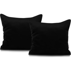 AMBER decorative pillowcase, black, cotton, 50x50