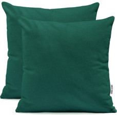 AMBER decorative pillowcase, bottle green, cotton, 50x50