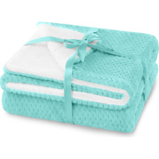 Shleepy Blanket Turquoise Embossed Jacquard Modern 130x180