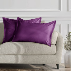 VELVET decorative pillowcase, purple, glamorous velvet style, 50x70