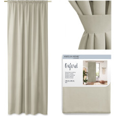 OXFORD curtain, beige color, classic style, oxford tape 140x250