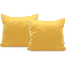 AMBER decorative pillowcase, yellow, cotton, 50x50