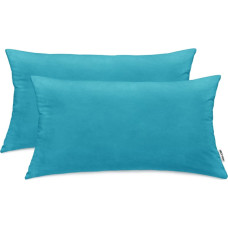 AMBER decorative pillowcase, blue, cotton, 40x80