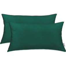 AMBER decorative pillowcase, bottle green, cotton, 40x80