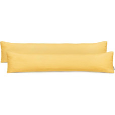 AMBER decorative pillowcase, yellow, cotton, 40x200