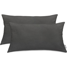 AMBER decorative pillowcase, graphite color, cotton, 40x80