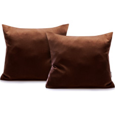 AMBER decorative pillowcase, dark brown, cotton, 40x40