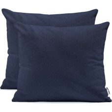 AMBER decorative pillowcase, navy blue, cotton, 50x60