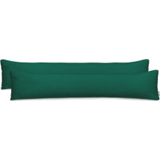 AMBER decorative pillowcase, bottle green, cotton, 40x200