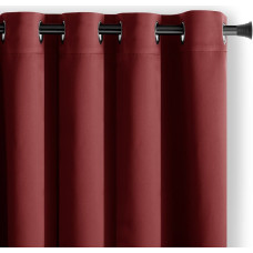 BLACKOUT curtain, pink color, classic style, silver grommets blackout 140x270