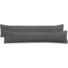 AMBER decorative pillowcase, graphite color, cotton, 40x200