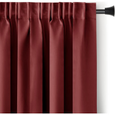 BLACKOUT curtain, pink color, classic style, blackout tape 140x245