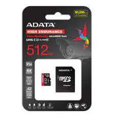 Adata MEMORY MICRO SDXC 512GB W/AD./AUSDX512GUI3V30SHA2-RA1