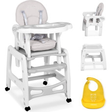 Ricokids Sinco 5-in-1 barošanas krēsls, pelēks