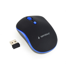 Gembird MOUSE USB OPTICAL WRL BLACK/BLUE