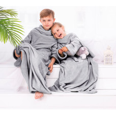 Lazykids Blanket Gray Smooth Classic 90x105