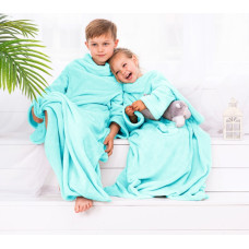 Lazykids antklodė Turquoise Smooth Classic 90x105