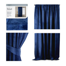 VELVET kardin indigo värvi klassikalises stiilis sametteip 140x270