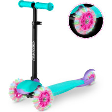 Ricokids Loco kolmerattaline roller - türkiissinine roosa