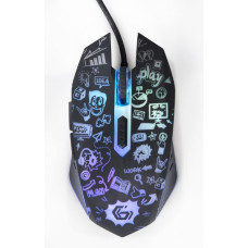 Gembird MOUSE USB OPTICAL BLACK/MUS-6B-GRAFIX-01