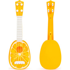 Ukulele gitara vaikams, keturios stygos, oranžinė