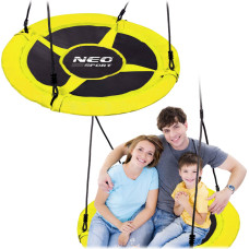 Neo-Sport Swingo XXL stārķu ligzdas šūpoles, dzeltenas, 95 cm