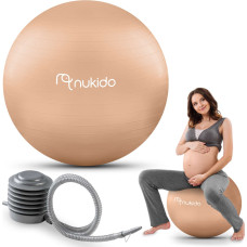 Nukido Raseduse aeroobikapall 65 cm NS-951 beež