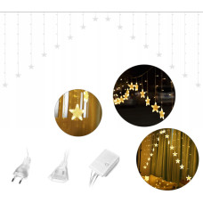 Star lights, Christmas lights, hanging curtain 4m 136 LED