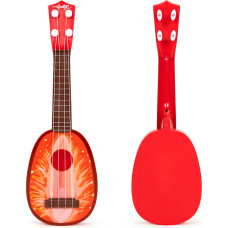 Ukulele gitara vaikams, keturios stygos, braškinė