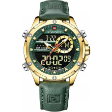 Naviforce VYRIŠKAS LAIKRODIS NF9208 G/GN/GN – CHRONOGRAFAS + DĖŽĖ