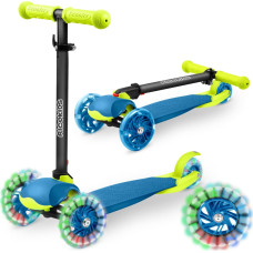 Ricokids Loco triratis motoroleris - mėlynos ir žalios spalvos