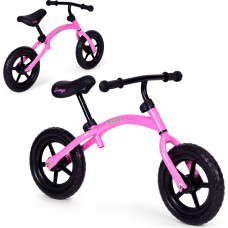 Bērnu līdzsvara velosipēds, uzbraucams velosipēds, EVA riteņi, rozā