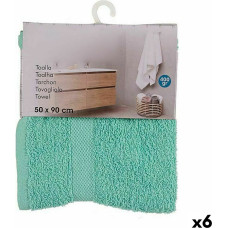 Bath towel 50 x 90 cm Turquoise (6 Units)