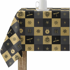 Stain-proof resined tablecloth Harry Potter Hogwarts Christmas Multicolour 300 x 150 cm