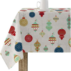 Stain-proof resined tablecloth Belum Merry Christmas Multicolour 100 x 150 cm