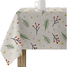 Stain-proof resined tablecloth Belum Merry Christmas Multicolour 250 x 150 cm