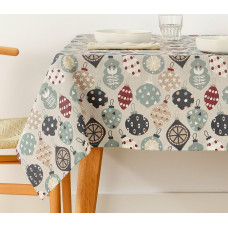 Stain-proof resined tablecloth Belum Merry Christmas Multicolour 200 x 150 cm