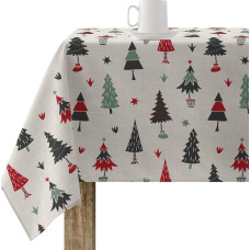 Stain-proof resined tablecloth Belum Merry Christmas Multicolour 150 x 150 cm