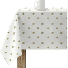 Stain-proof resined tablecloth Belum Snowflakes Gold Multicolour 300 x 150 cm