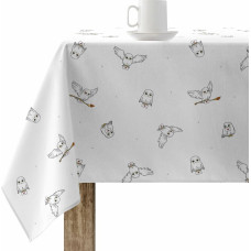 Stain-proof resined tablecloth Harry Potter Hedwig Multicolour 150 x 150 cm