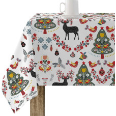 Stain-proof resined tablecloth Belum Merry Christmas Multicolour 300 x 150 cm