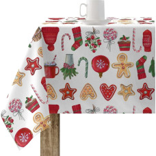 Stain-proof resined tablecloth Belum Merry Christmas Multicolour 100 x 150 cm