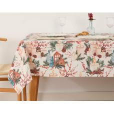 Stain-proof resined tablecloth Belum Christmas Multicolour 100 x 150 cm