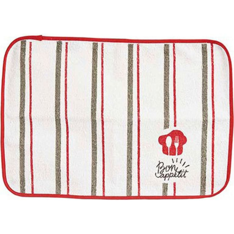 Place mat Bon Apetit Red White 33 x 0,3 x 48 cm