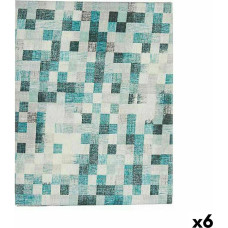 Tablecloth Thin canvas Anti-stain Frames 140 x 180 cm Turquoise (6 Units)